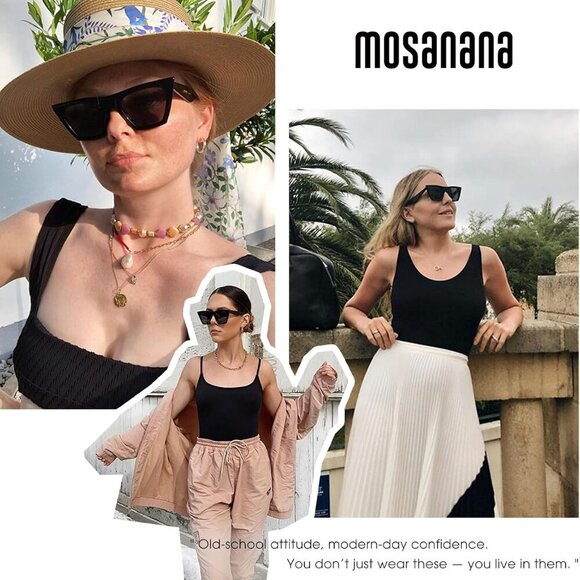 Women Square Cat Eye Sunglasses Pink UV400 Durable Lightweight Trendy - Picture 5 of 6